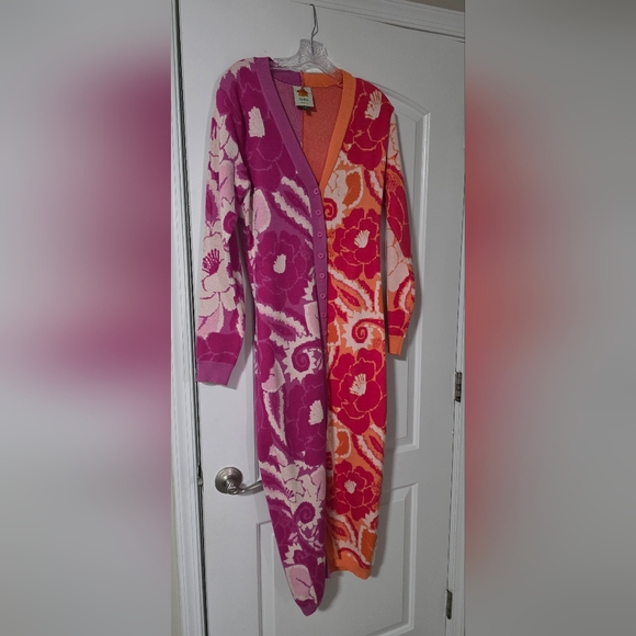 Mixed Tropical Groove Cardigan Dress - Picture 6 of 7